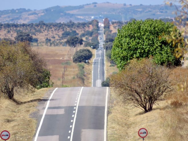 Road going straigth into the distance, Alentejo