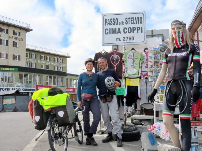 Silfserjoch / Passo dello Stelvio on recumbent bicycles.
