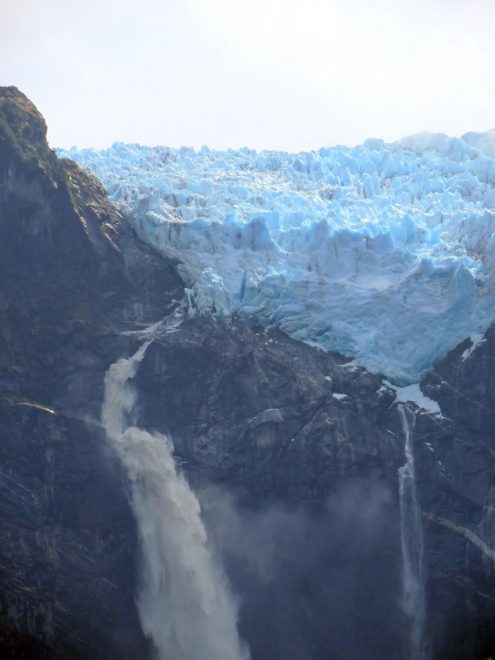 Ventisquero Colgante - Hanging glacier in Queulat National Park, Chile
